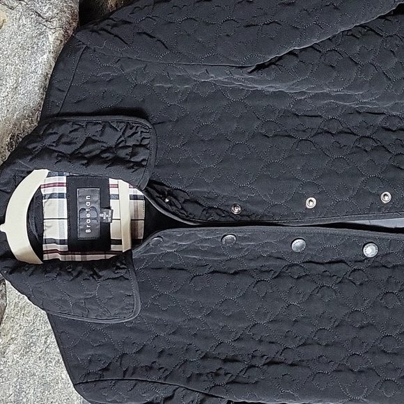 Women's  Black Quilted Jacket Size Small - Picture 4 of 11